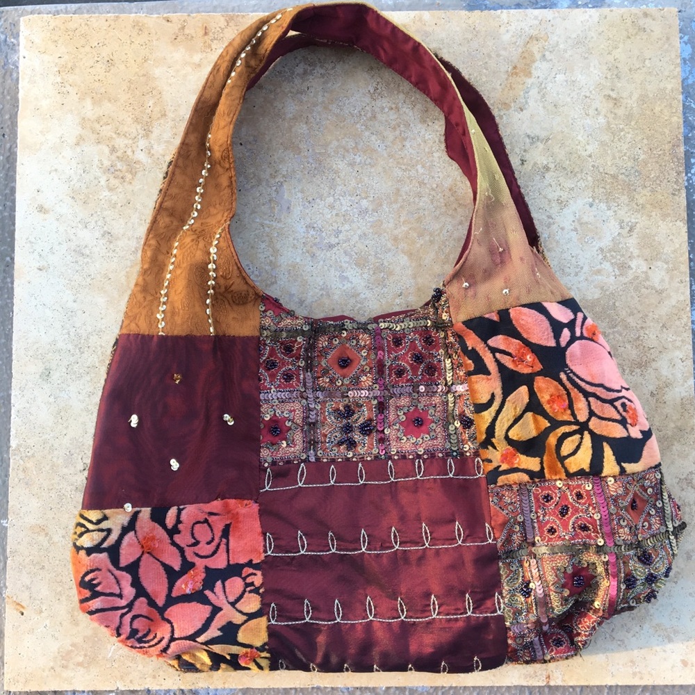Embroidered Patchwork & Tapestry Bag